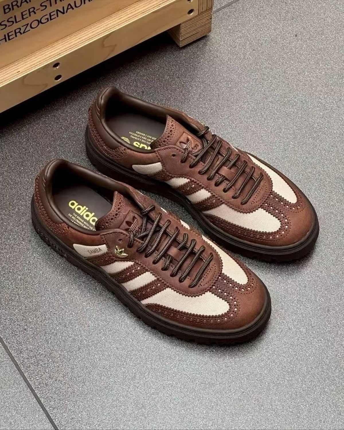 Adidas Samba WTR Brown/Gold (Women's)