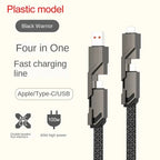 4-in-1 USB C Lightning Cable (2M): Fast Charging & Data Sync - BEIPHONE