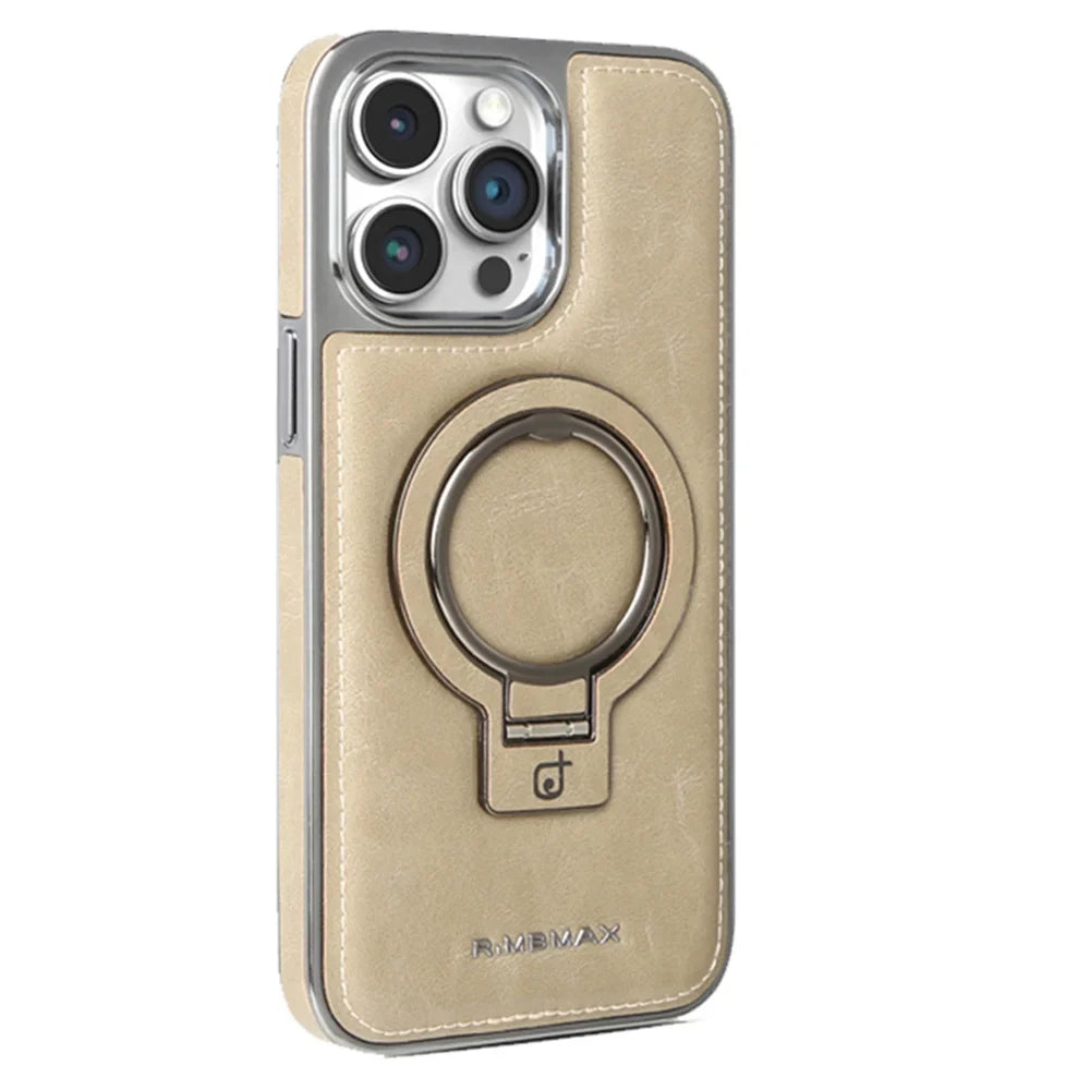 Leather Magnetic Case with Stand For iPhone