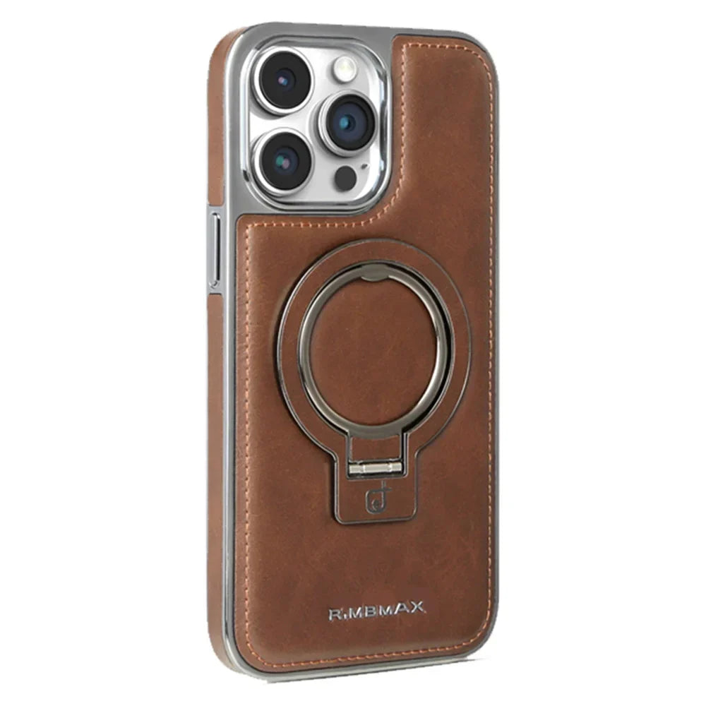 Leather Magnetic Case with Stand For iPhone