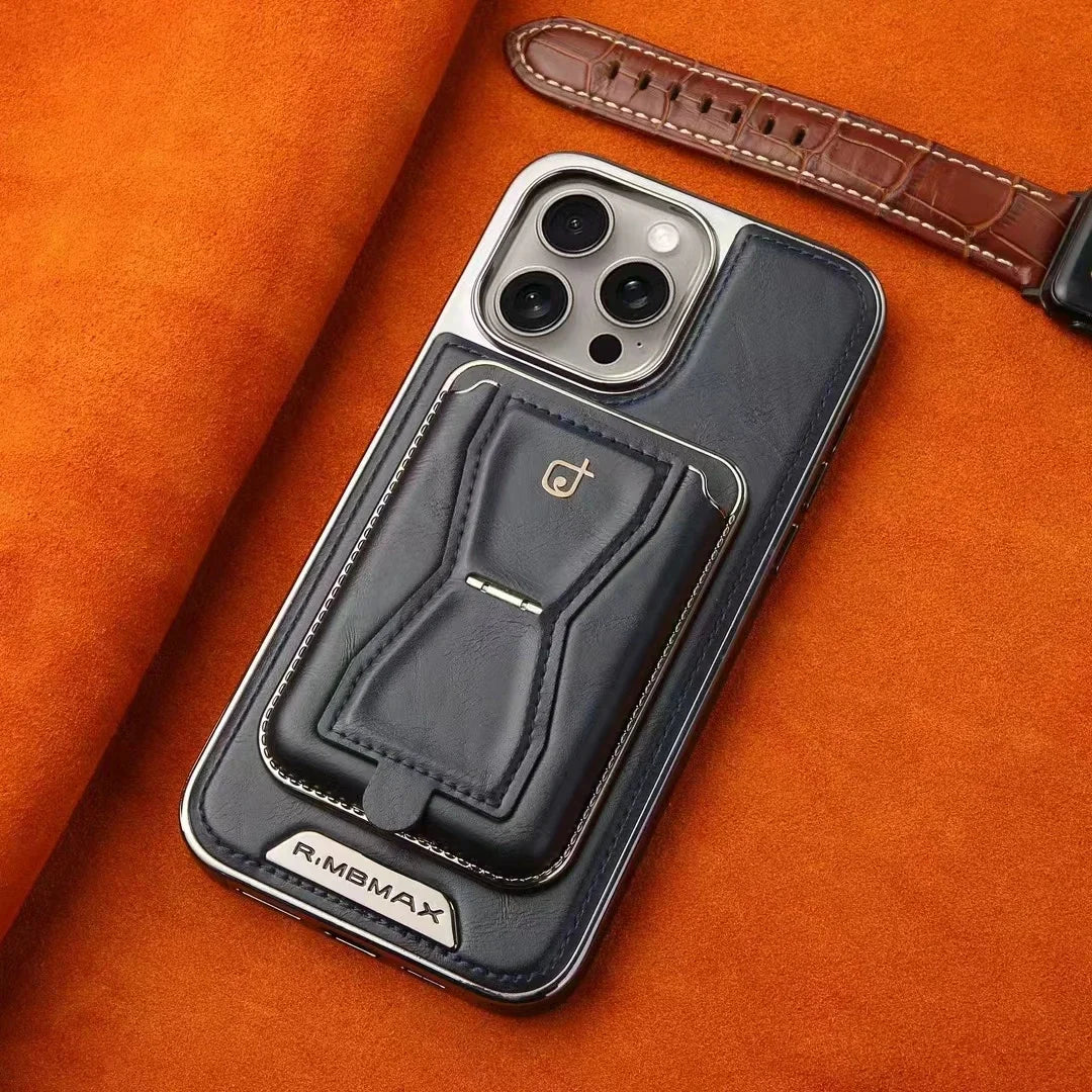 Leather Case with Wallet Stand For iPhone