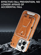 Leather Case with Wallet Stand For iPhone