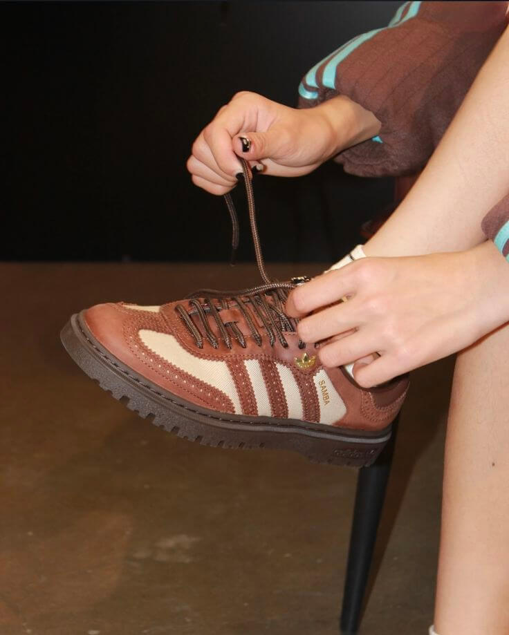 Adidas Samba WTR Brown/Gold (Women's)